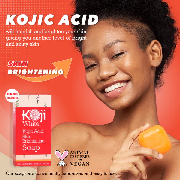 Pure 5% Kojic Acid Skin Brightening Soap (2 Bars)