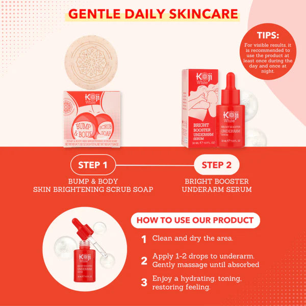Koji White Bright Booster Underarm Serum (1 Bottle)