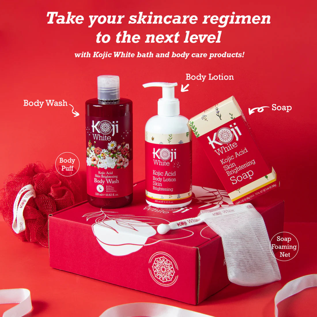 Koji White Skin Care Set – Hero Dark Spot Corrector Soap (3.52 Oz) & Dark Spot Brightening Serum (1 Fl.Oz)