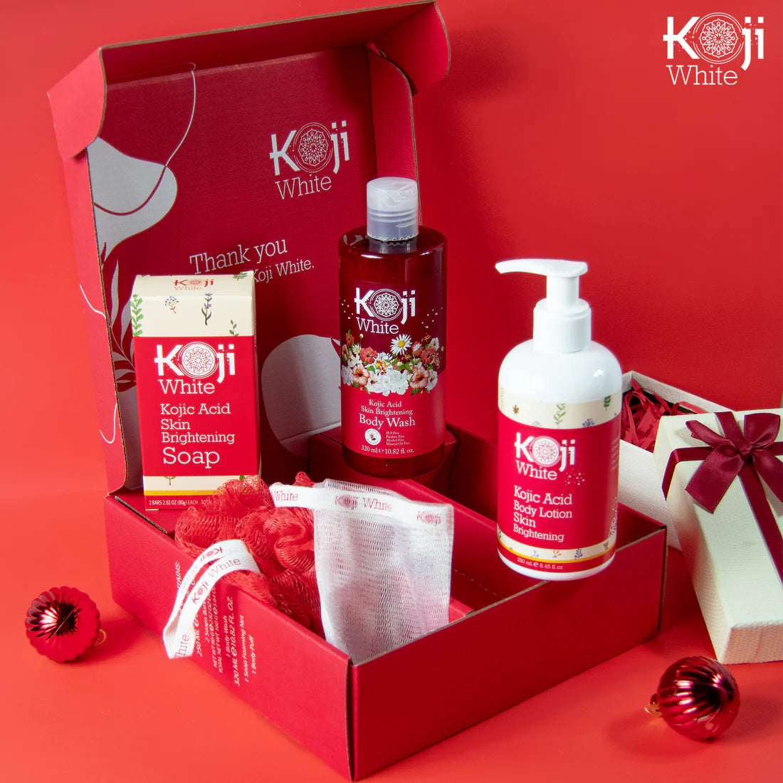 Koji White Skin Care Set – Hero Dark Spot Corrector Soap (3.52 Oz) & Dark Spot Brightening Serum (1 Fl.Oz)