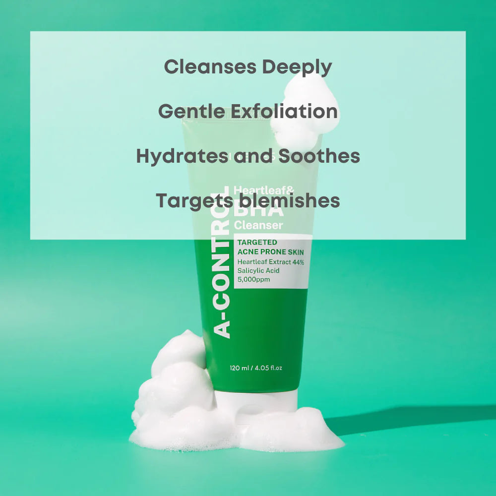 A-Control Heartleaf & BHA Foam Cleanser 120ml
