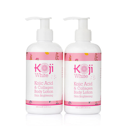 Kojic Acid & Collagen Skin Brightening Body Lotion (2 Bottles)